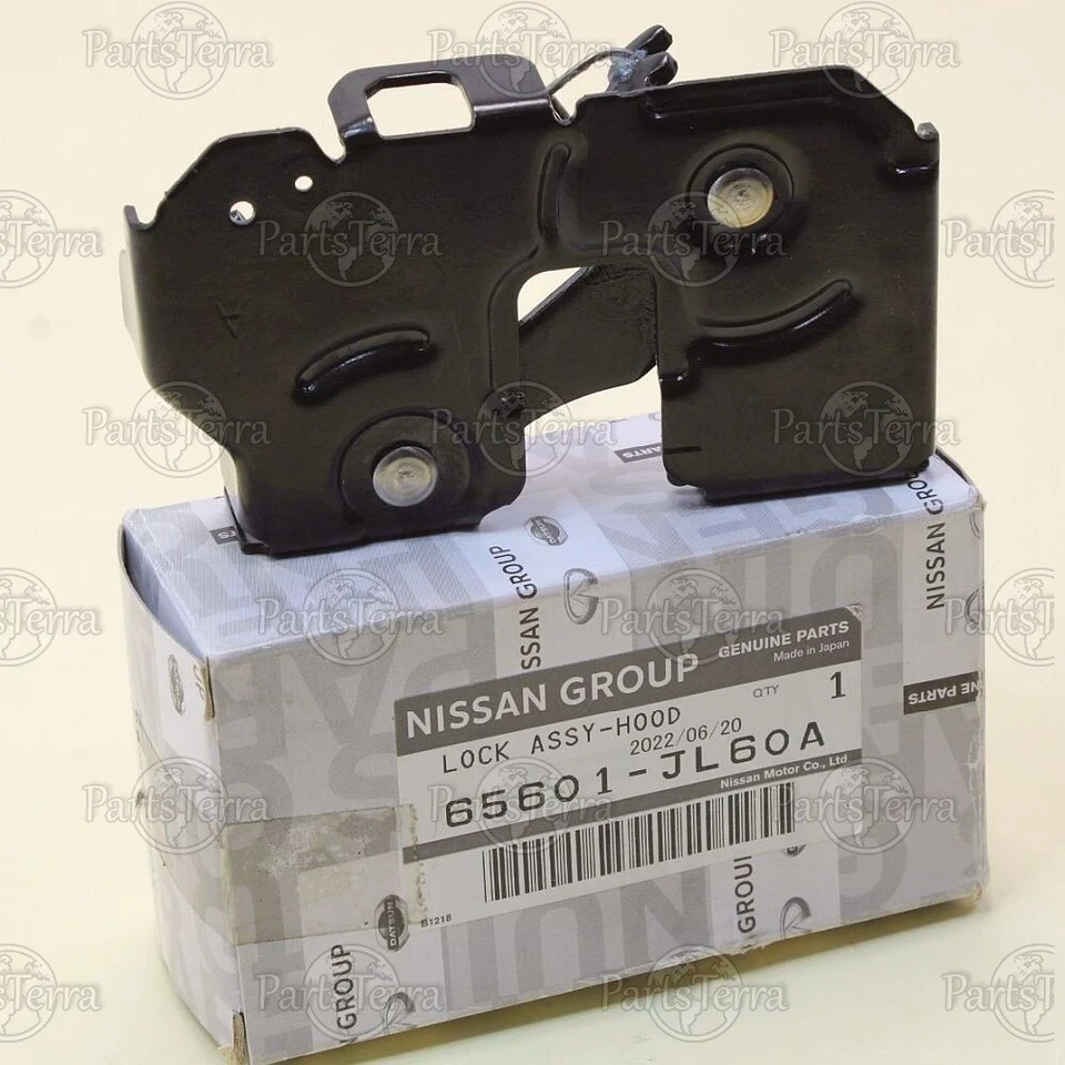 65601-JL60A Nuevo Genuino OEM Nissan GT-R 250Z Infiniti G25 G35 Conjunto de Bloqueo de Capó Foto 2 de 4