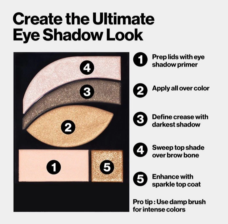 Revlon Photoready Eye Shadow Contour Kit 501 Metropolitan Browns NIB 3 Pack - Image 3 of 4