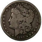 1892-CC Morgan Silver Dollar Toned Very Good VG