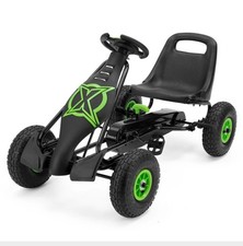 Xootz Viper Go Kart Kids Child Pedal Ride On Car Outdoor Toy 2 Gears Black