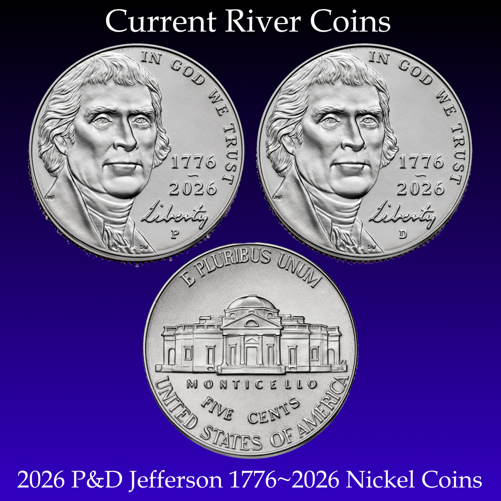 5cコントロール 2026-P&D Jefferson 1776~2026 Nickels BU Mint State 2 Coin Set | eBay