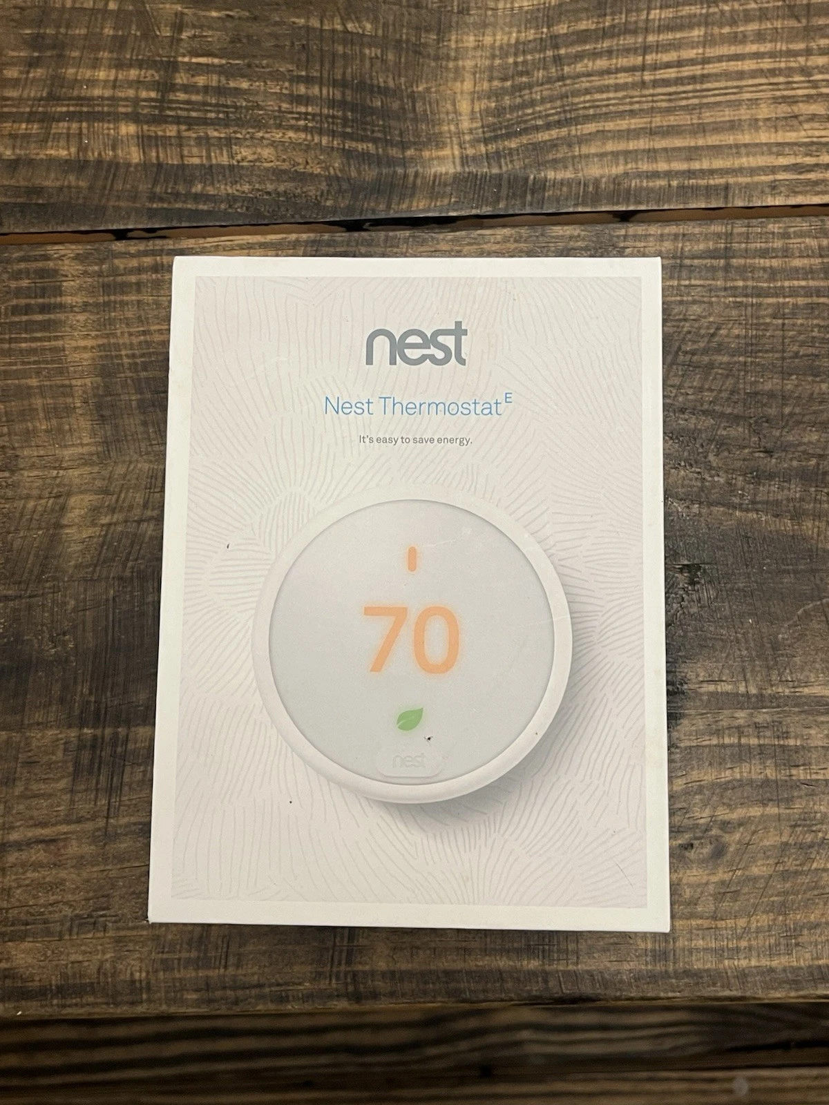 Nest Thermostat E Programmable Smart Thermostat - White (T4000ES)