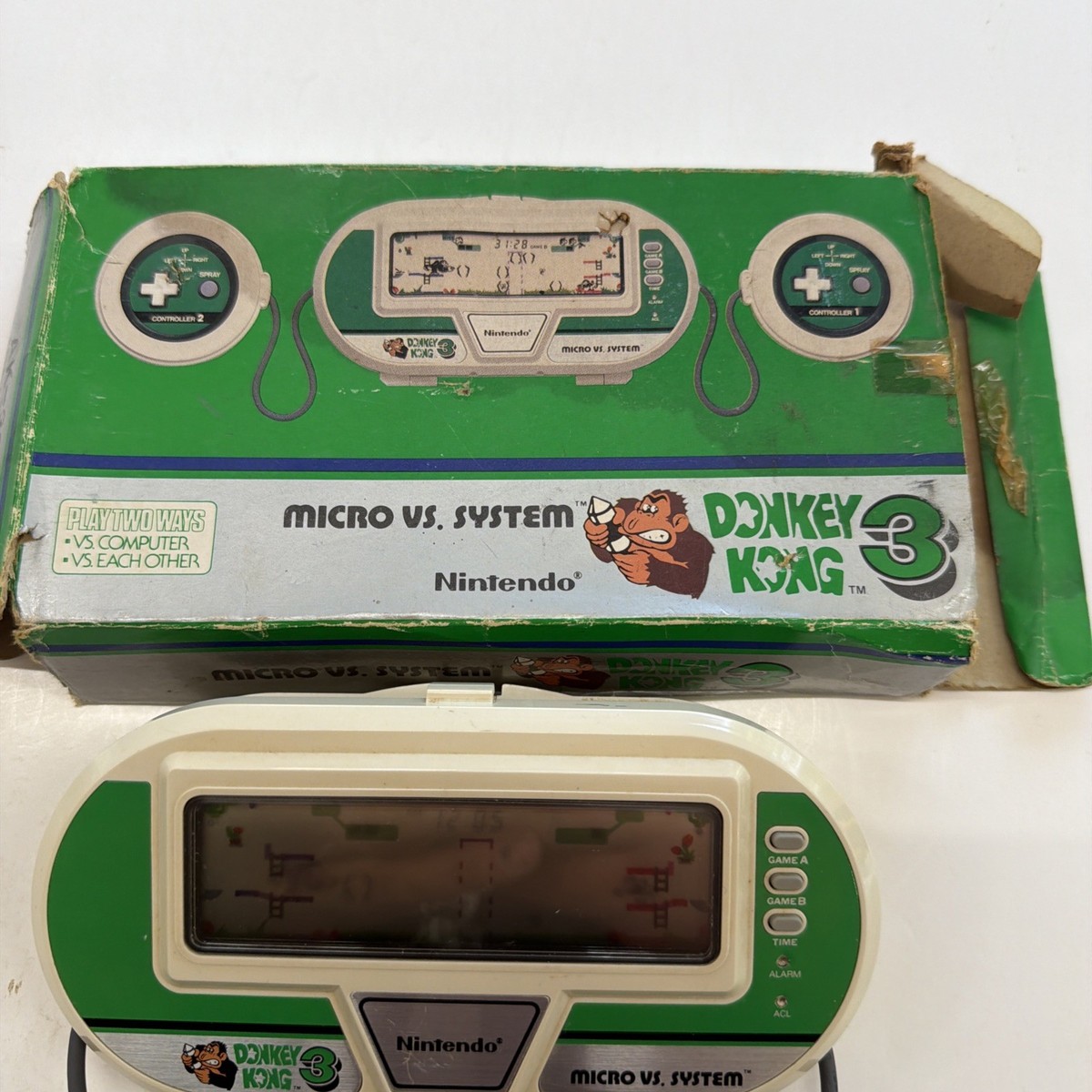 Nintendo Micro Vs. System Donkey Kong 3 AK-302 1984 Working | eBay