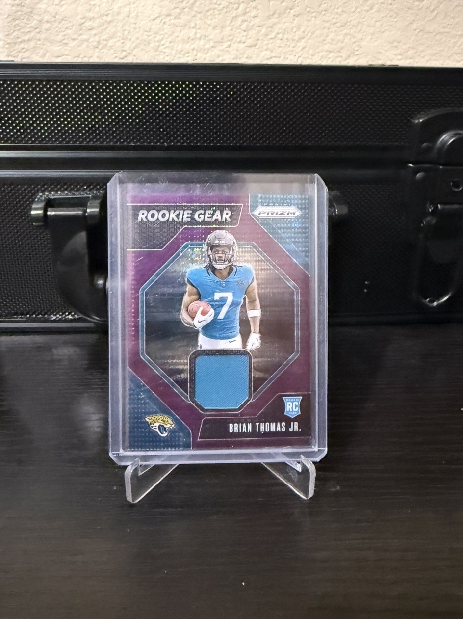 2024 Panini Prizm - Brian Thomas Jr. #RG-BTJ Purple Pulsar Rookie Gear