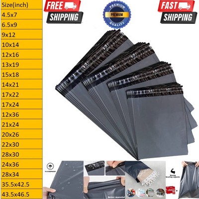 Posttasche GRAU Verpackung Poly Paketversand Versand Porto selbstklebend Sack