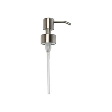 Stainless Steel Soap Pump Head, Fits 28/400 Neck, Brushed Finish, Durable