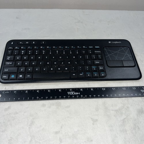 Logitech K400r Keyboard Black QWERTY untested Wireless Mouse Pad - 第 3/7 張圖片