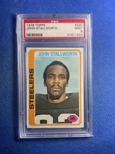 1978 Topps JOHN STALLWORTH RC #320 PSA 9 Mint Pittsburgh Steelers HOF