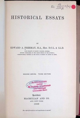 Historical Essays Freeman, Edward A.: 2227302