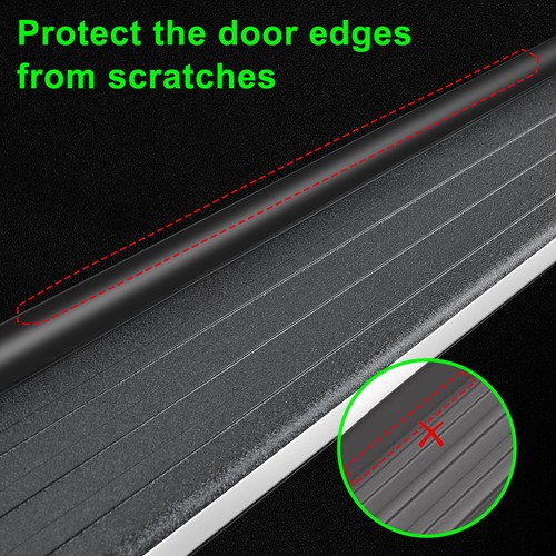 5.5" Running Boards For 18-25 Traverse/ 18-24 Buick Enclave BLK Aluminum+SS Edge - Picture 5 of 8