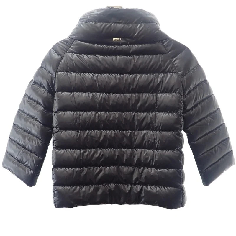 HERNO Iconico Sofia Puffer Jacket Black Nylon Siz… - image 2