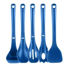NutriChef Kitchen Cooking Utensils Set-works w/ Model: NCCWSTKBUL (Blue)