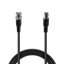 BNC Male to Female Plug CCTV Extension Coaxial Line Cable 3.3ft Long Black T8Y1