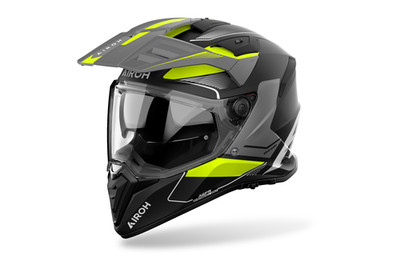 MOTORRADHELM AIROH BANDIT TUNE GELB MATT GRAU SCHWARZ GRÖSSE XS S M L XL XXL 3XL