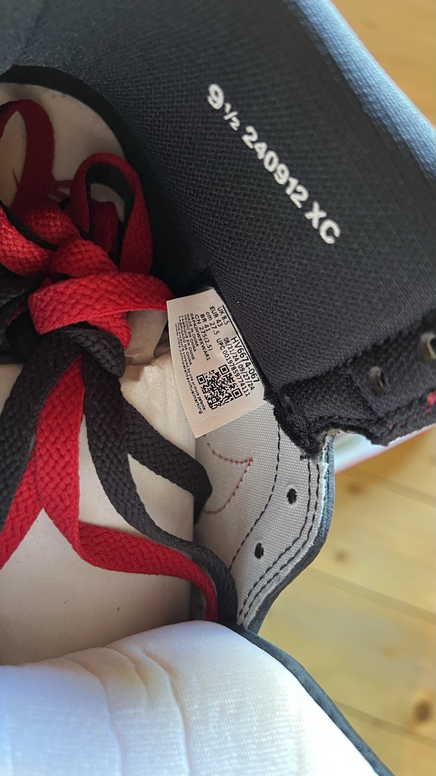Nike Air Jordan 1 High '85 OG "Bred" 2025 Gr. 43 5