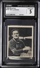 1948 Bowman Sid Luckman #107 CGC 5 Bears Rookie Card Sharp HOF