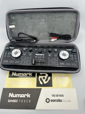Numark DJ2GO2 Touch Pocket DJ Controller with Hardshell Case and Cables-New