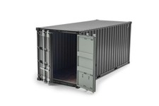 Container 20 Fuß schwarz Modell von HOP 1:32