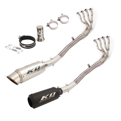 ZX636 For Kawasaki Ninja ZX6R 2009-2023 Exhaust Whole System Header Muffler Pipe
