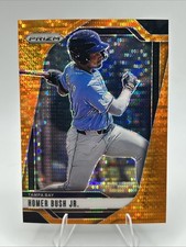 2025 Panini Prizm Orange Pulsar Homer Bush Jr. /399 - #127 Tampa Bay Rays