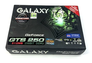 NVIDIA Galaxy GeForce GTS 250 Carte graphique vidéo, 512MB DDR3 256-Bit