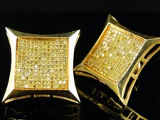 2Ct Round Lab-Created Diamond Womens Stud Earring 14K Yellow Gold Plated