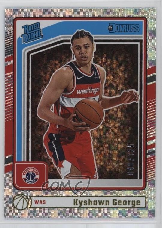 2024-25 Panini Donruss Rated Hyper /125 Kyshawn George #225 Rookie RC 12xq
