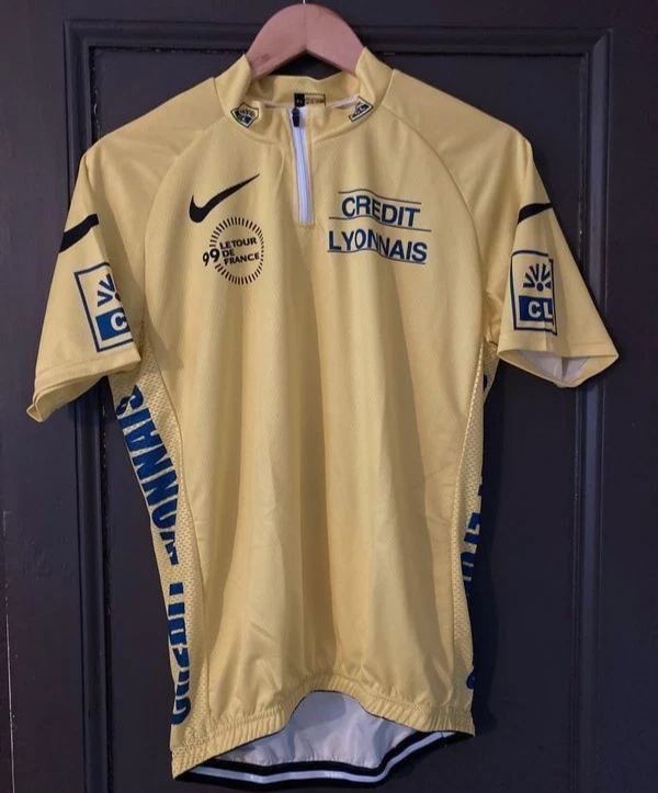 Maillot De Cyclisme Vintage Tour De France - La Randonnée Du Centenaire - Taille L - Jaune