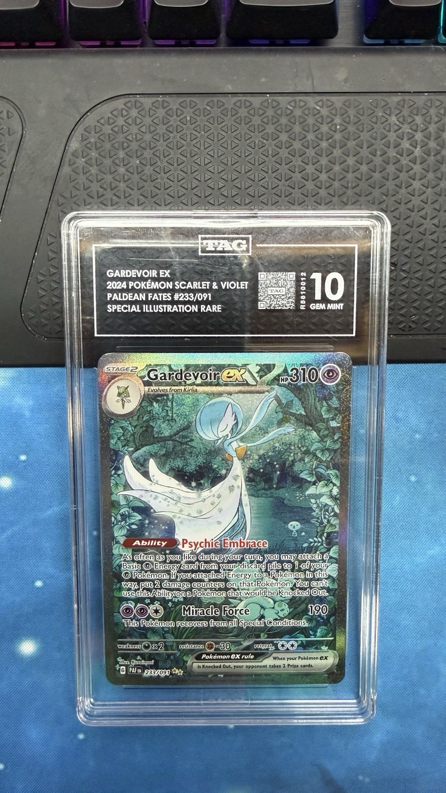 Gardevoir ex 233/091 SV: Paldean Fates Special Illustration Rare TAG 10 Rank 15
