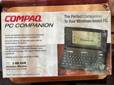 Compaq PC Companion C140 Windows CE 4MB Handheld PDA. Vintage: Open Box