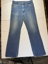 Vintage Levi  s 517 Jeans Men 34x34 Bootcut Red Tab Blue Natural Fade Denim