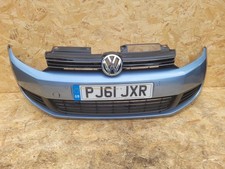 VOLKSWAGEN GOLF MK6 FRONT BUMPER COMPLETE  BLUE  PARKING SENSOR 2008-2012