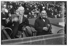New York NY 1922 Judge Kenesaw Landis Jacob Ruppert Baseball Stand Photo