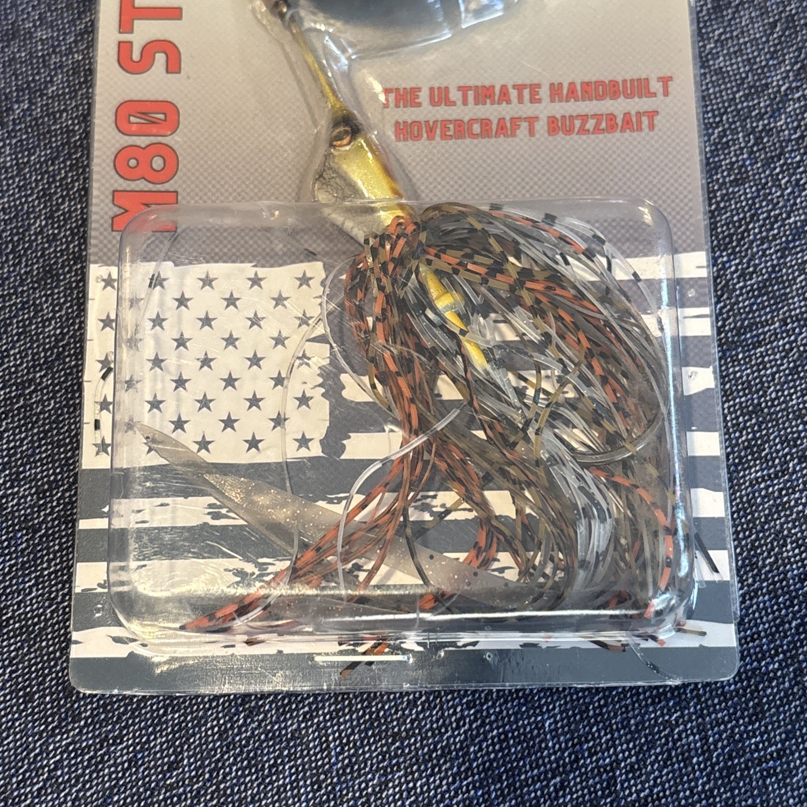 USA BASS Tackle M80 Stiletto Hovercraft Buzzbait (Red Herring, 1/2oz) NEW - Image 4