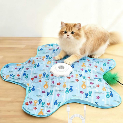 #ad #ad Interactive Cat Toys RechargeableMovingConcealed FeathersReal Mouse Sque $13.30