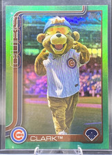 2025 Topps Series 1 Celebrations  #M-5  Clark Mascot Green - Chicago Cubs /99;