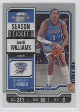 2023 Panini Contenders Optic Season Ticket Silver Prizm Jalen Williams #45 14t3