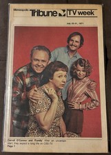 Minneapolis Tribune TV Week July 25-31 1971 All In The Family Cover No Label