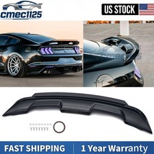 For 2015-2023 Ford Mustang Gt500 Style Spoiler W Smoke Gurney Flap Wicker Bill