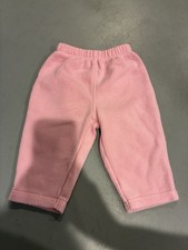 Rare Vintage Oshkosh B Gosh Baby 6-9 M Pink Girl Fleece Lounge Jogger Sweatpants