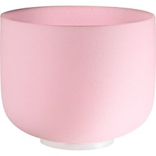 MEINL Sonic Energy Heart Chakra Rose Quartz Crystal Singing Bowl 10 in.