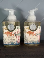 LOT of 2- NEW- Michel Design Works Foaming Shea Butter Hand Soap Sea Life
