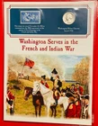 1936 Washington Quarter, with commemorative stamp and display card