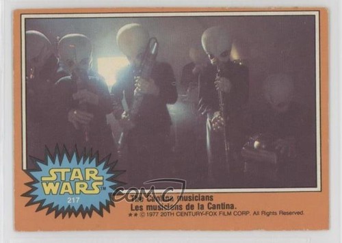 1977 OPC Star Wars #217 The Cantina musicians