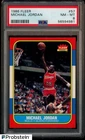 1986-87 Fleer Basketball #57 Michael Jordan RC Rookie HOF PSA 8