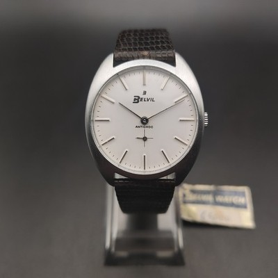 Belvil Cushion Case Orologio Vintage Watch Nos Handaufzug 1970s Cal.Fhf 36