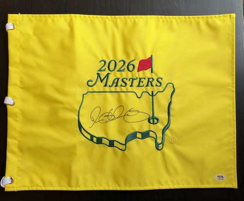 Rory Mcilroy Signed Autographed 2026 Masters Flag Back To Back Wins PSA DNA COA 
