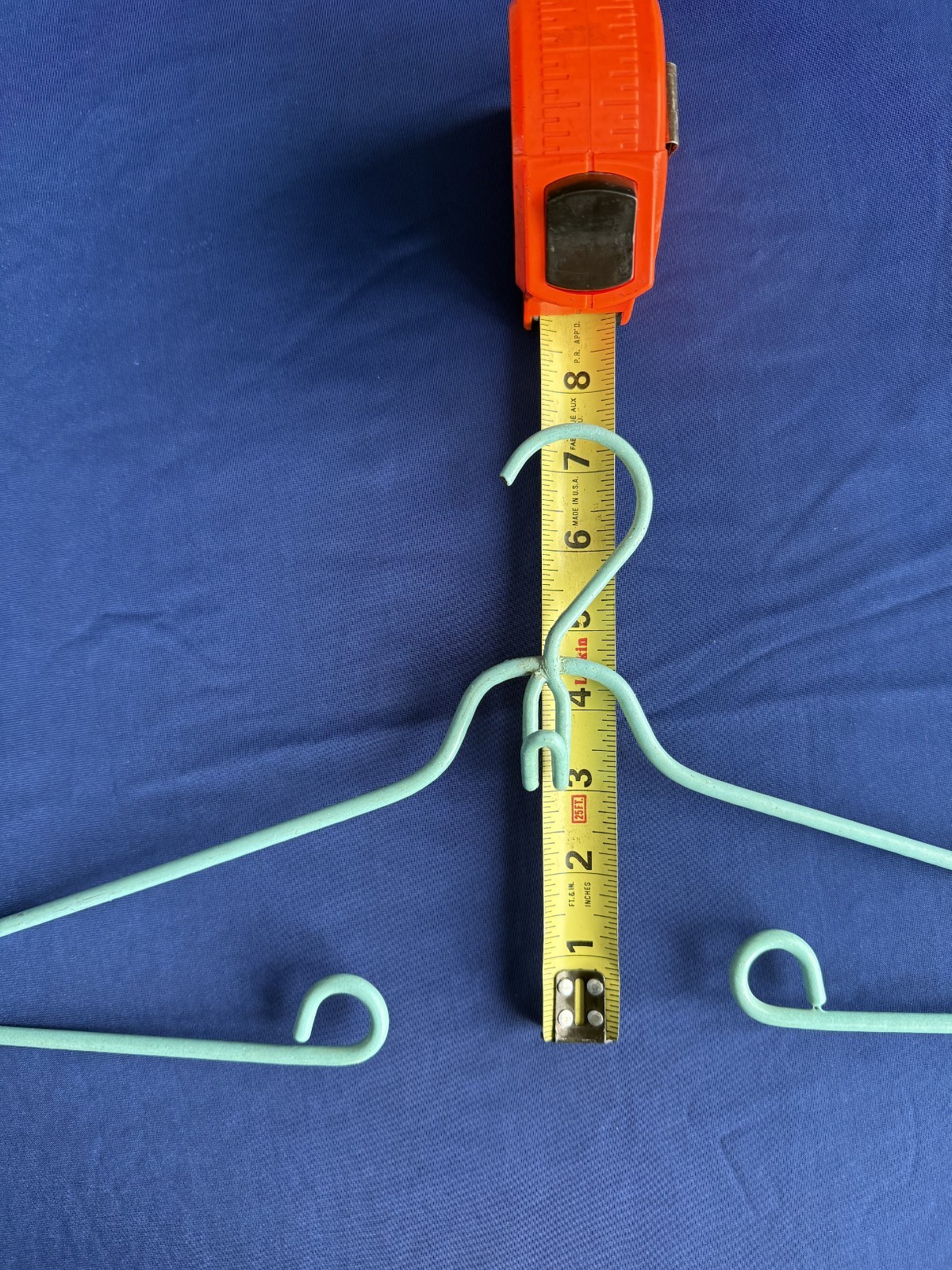 Vintage Wire Clothes Hanger Heavy Twisted Loop Vi… - image 3