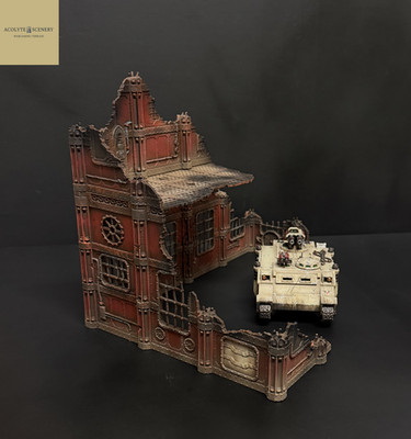 Wargaming Gelände Ruinen Easy-Build große Fabrik kompatibel mit Warhammer 40k