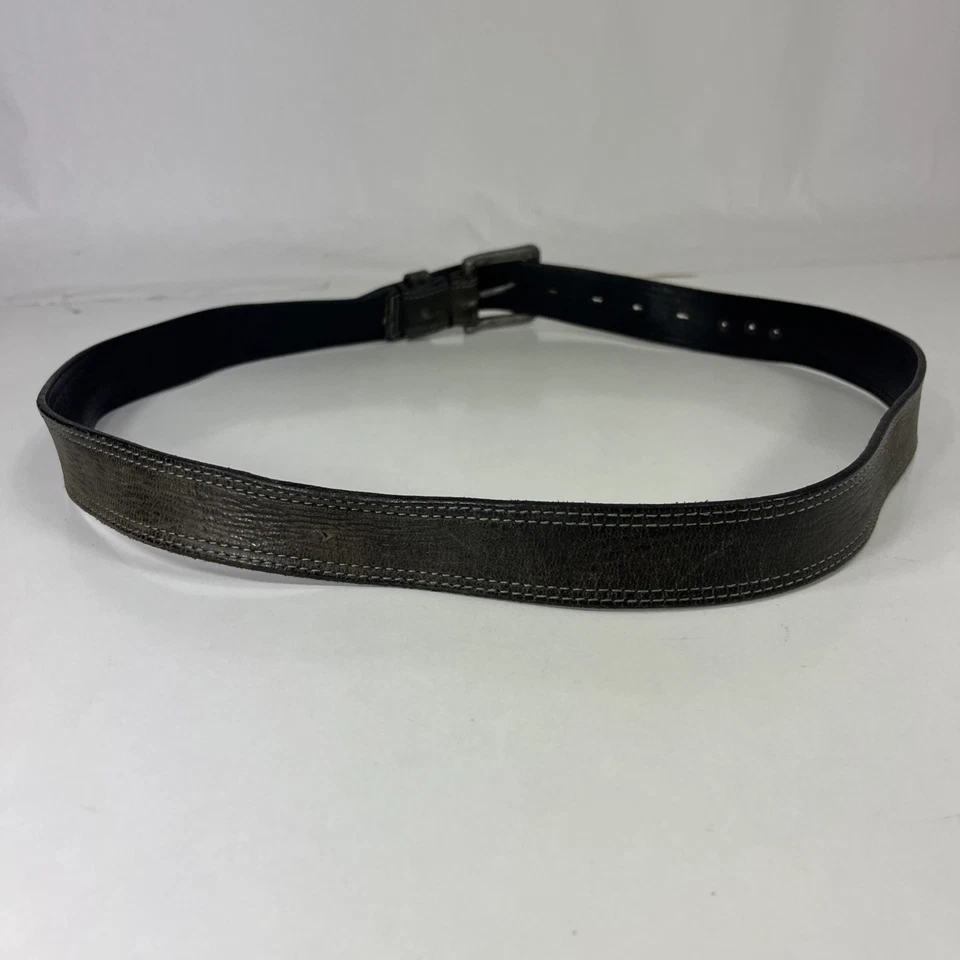 Cinturón de Trabajo Timberland Estirado Usado Negro Cuero Genuino - Para Hombre Talla 36 Foto 4 de 4